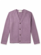 A Kind Of Guise - Kura Textured-Cotton Cardigan - Purple