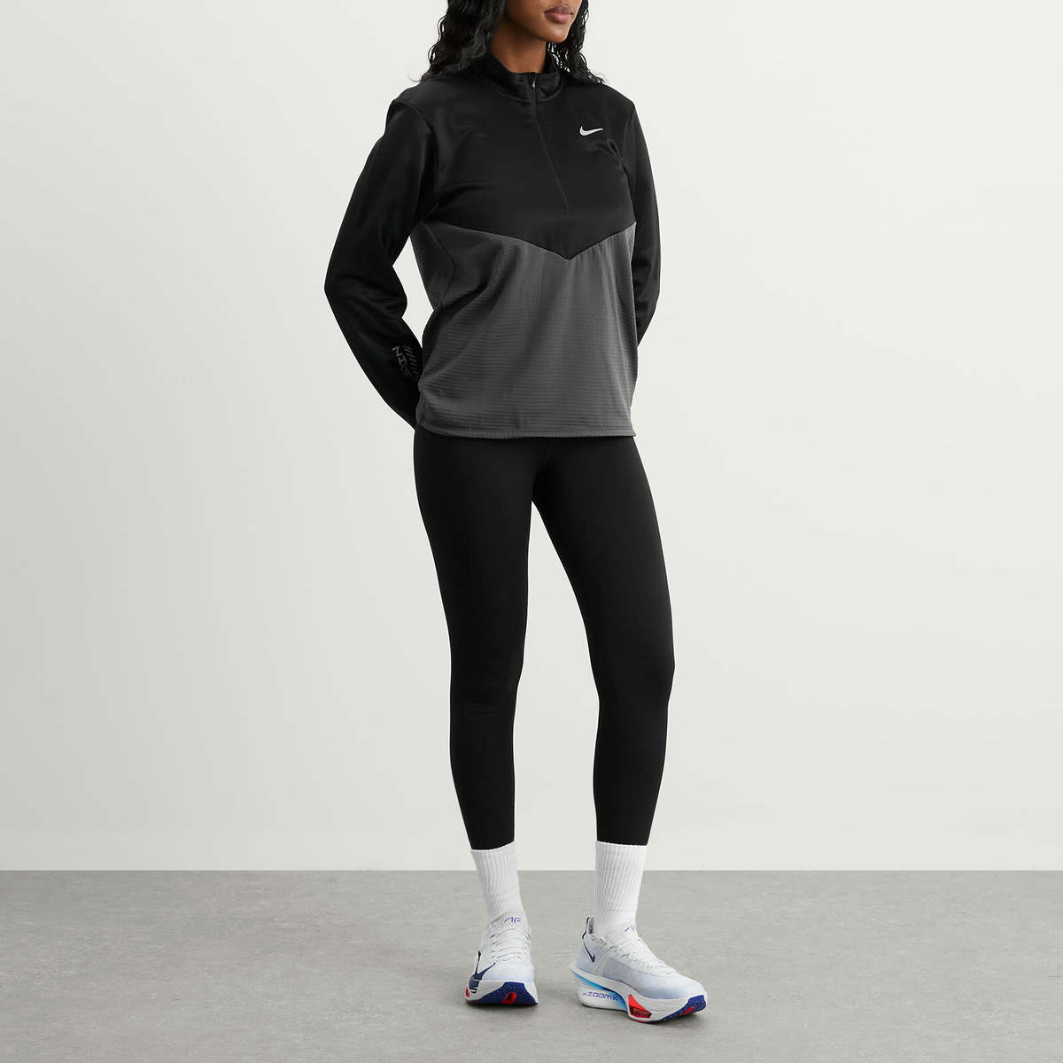 Nike Winterized Half Zip in Antracite/Black/Reflective Silver