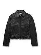 Acne Studios - Lascari Slim-Fit Belted Leather Jacket - Black