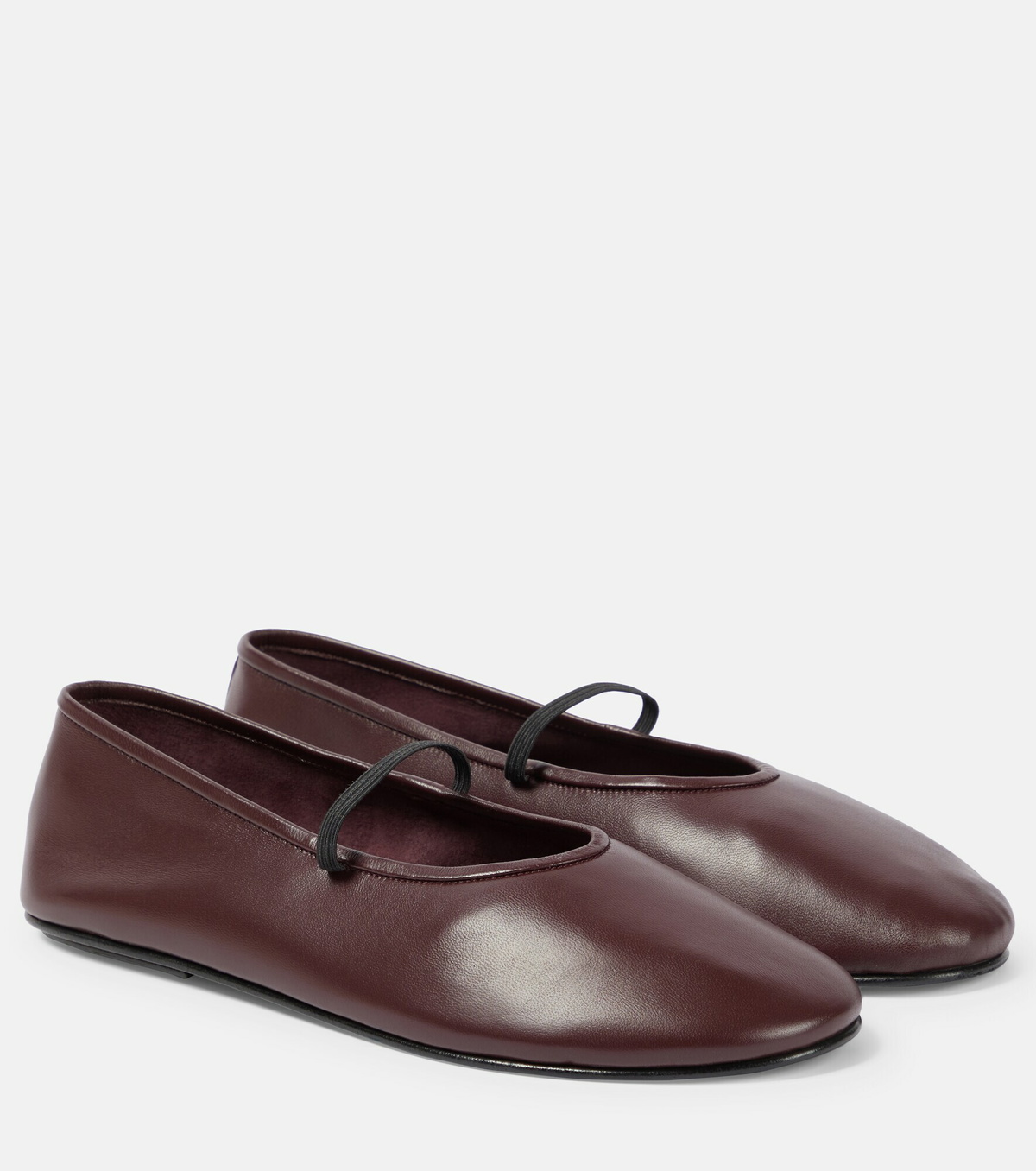 The Row - Leather ballet flats The Row