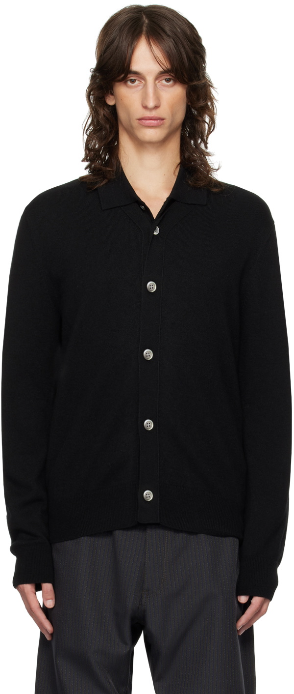 Comme des Garçons Homme Deux Black Paneled Cardigan Comme des
