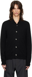 Comme des Garçons Homme Deux Black Buttoned Wool Cardigan