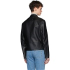 Maison Margiela Black Leather Sports Jacket