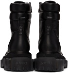 AMIRI Black Crepe Lug Combat Boots