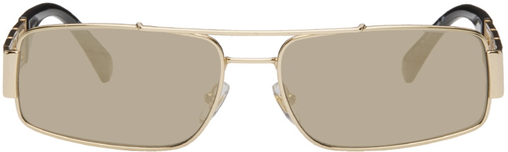 Photo: Versace Gold Greca Sunglasses