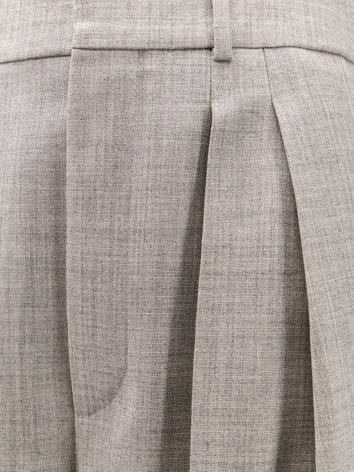 パンツ SAINT LAURENT Certified wool trousers with wide leg Saint Laurent Certified Wool Trousers With Wide Leg