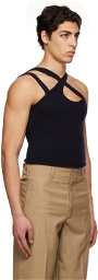 extreme cashmere Navy n°222 Raver Tank Top