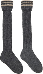Maison Margiela Gray & Beige Shetland Wool Socks