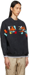 Li-Ning Black Embroidered Sweatshirt