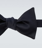 Brunello Cucinelli Cotton and silk satin bow tie