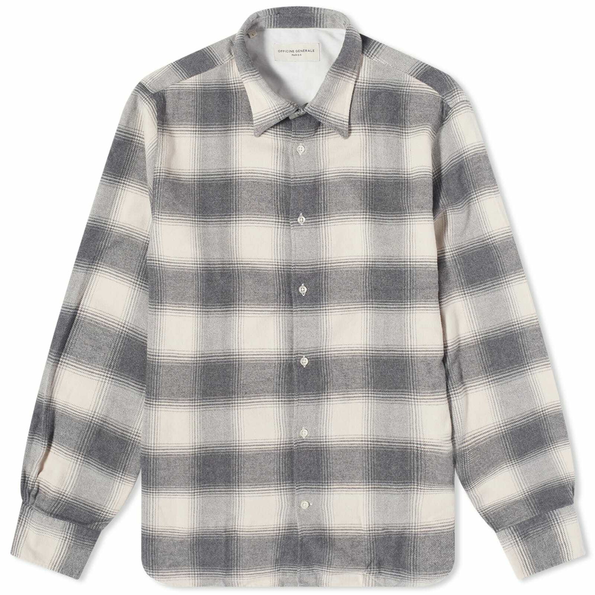 Officine Generale Men's Officine Générale Giacomo Twill Check Shirt in ...