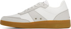 A.P.C. White & Gray Plain Sneakers