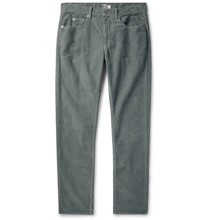 Photo: Isabel Marant - Jack Slim-Fit Cotton-Corduroy Trousers - Gray