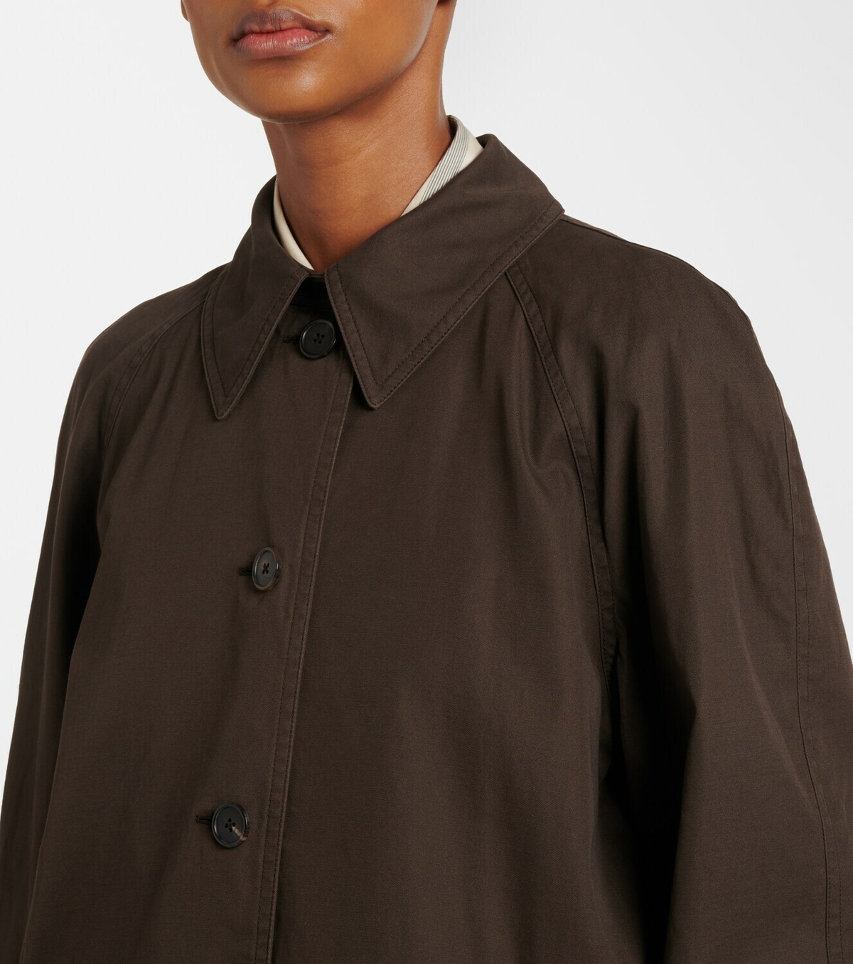 The Row Hawkins cotton and cashmere car coat