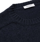Boglioli - Mélange Virgin Wool and Cashmere-Blend Sweater - Blue