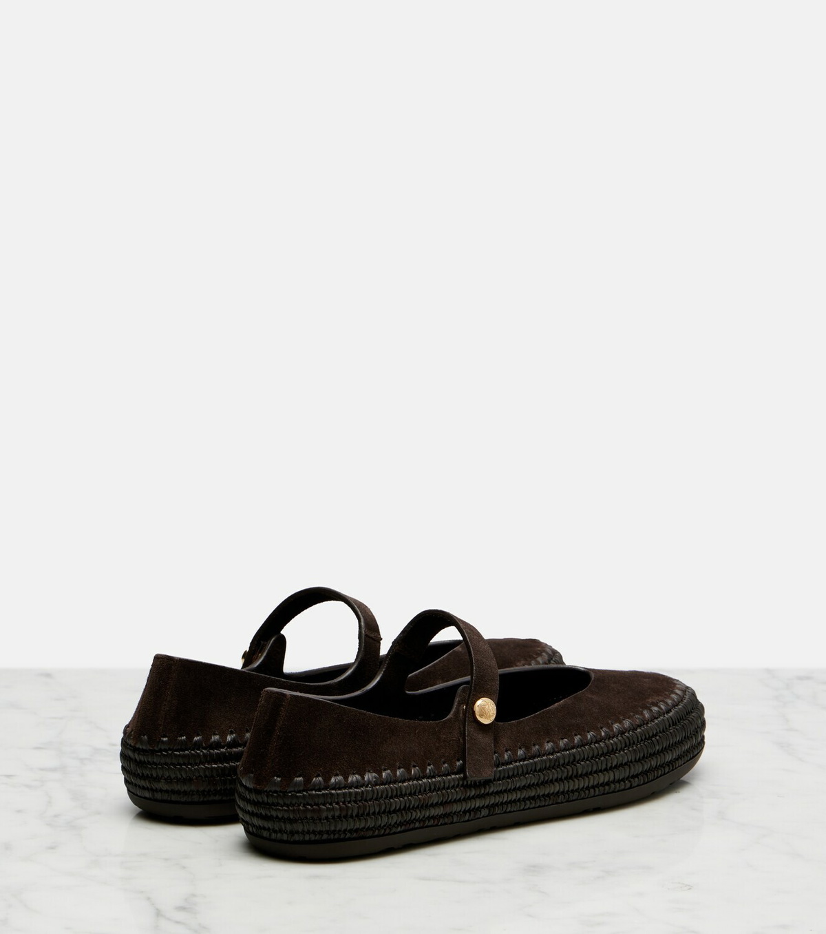 Loewe Paula's Ibiza Rio suede Mary Jane flats