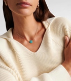 Pomellato Pom Pom Dot 18kt rose gold pendant necklace with turquoise and diamonds