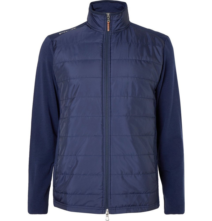 Photo: RLX Ralph Lauren - Slim-Fit Quilted Shell and Stretch-Wool Golf Jacket - Men - Navy
