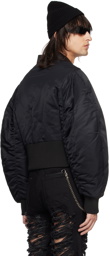 EGONlab Black Puff Bomber Jacket