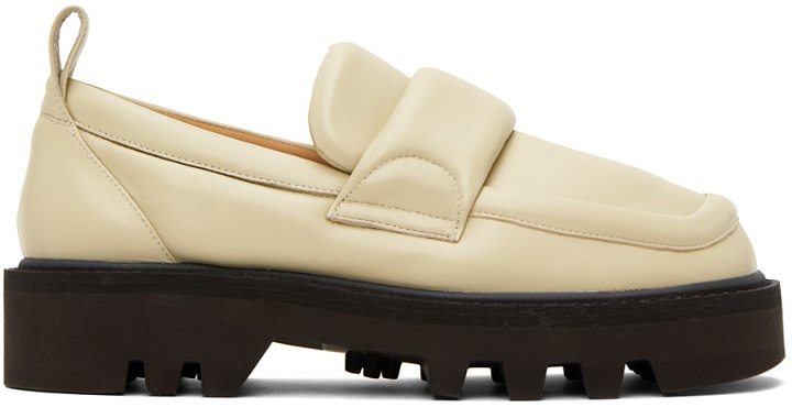 Photo: Dries Van Noten Off-White Padded Loafers