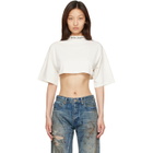 Palm Angels White Classic Logo Mini T-shirt