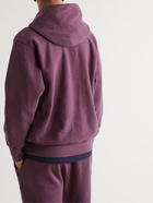 Les Tien - Garment-Dyed Cotton-Jersey Hoodie - Purple