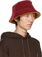 Marni Red Corduroy Bucket Hat