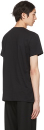 Balmain Black Flocked T-Shirt