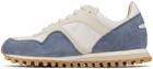 Spalwart White & Blue Marathon Trail Low Sneakers