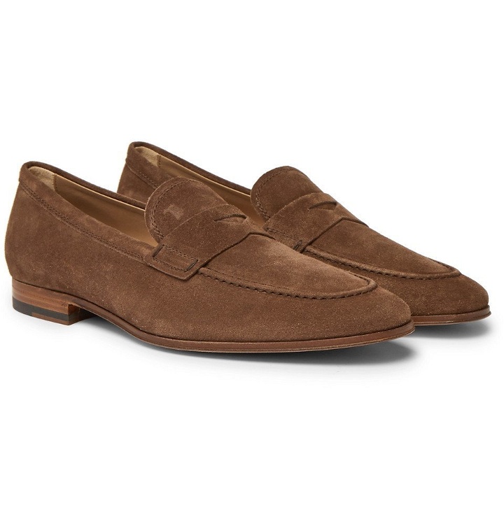 Photo: Tod's - Suede Penny Loafers - Men - Brown