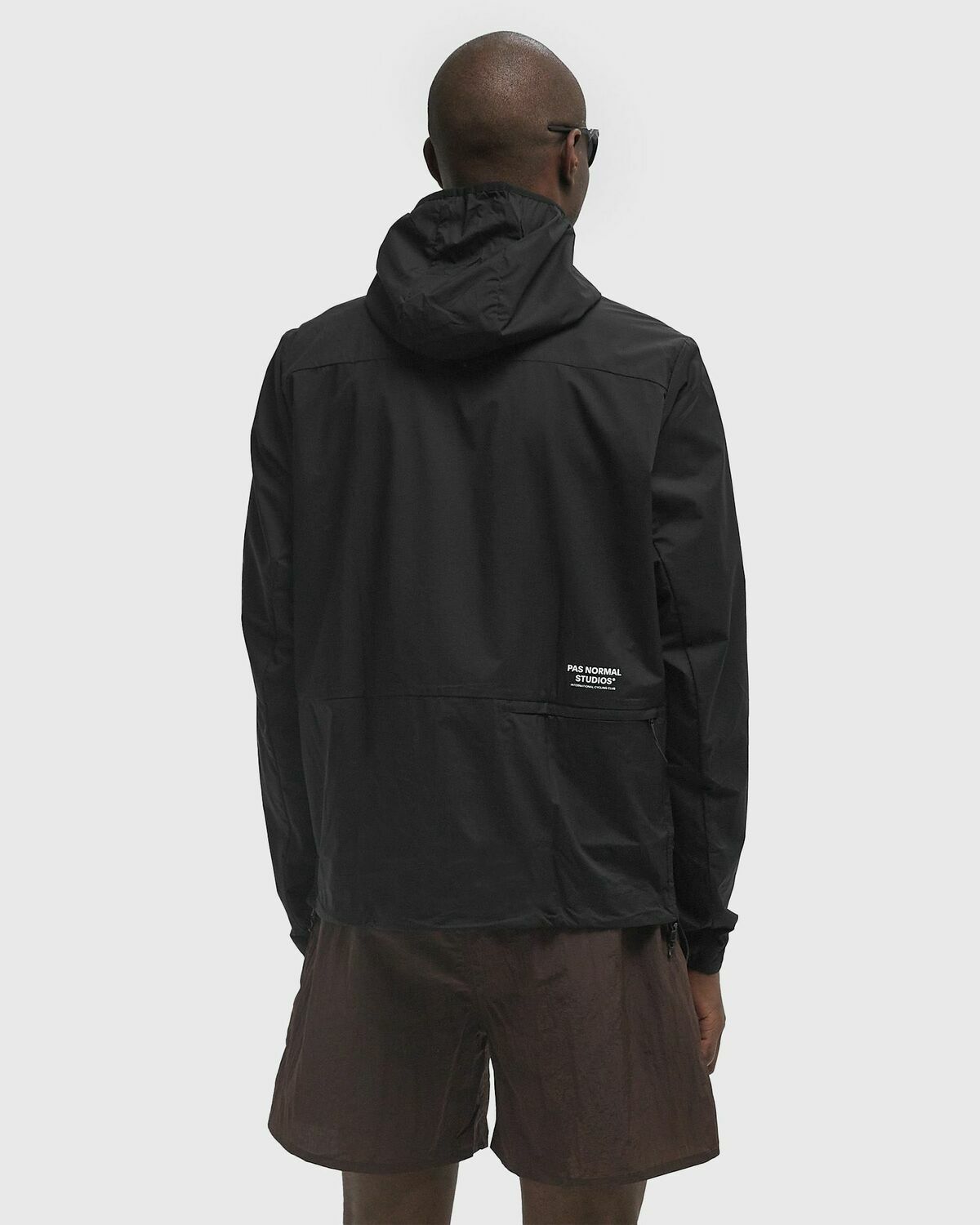 Pas Normal Studios Off-Race Stow Away Jacket Black Mens Windbreaker
