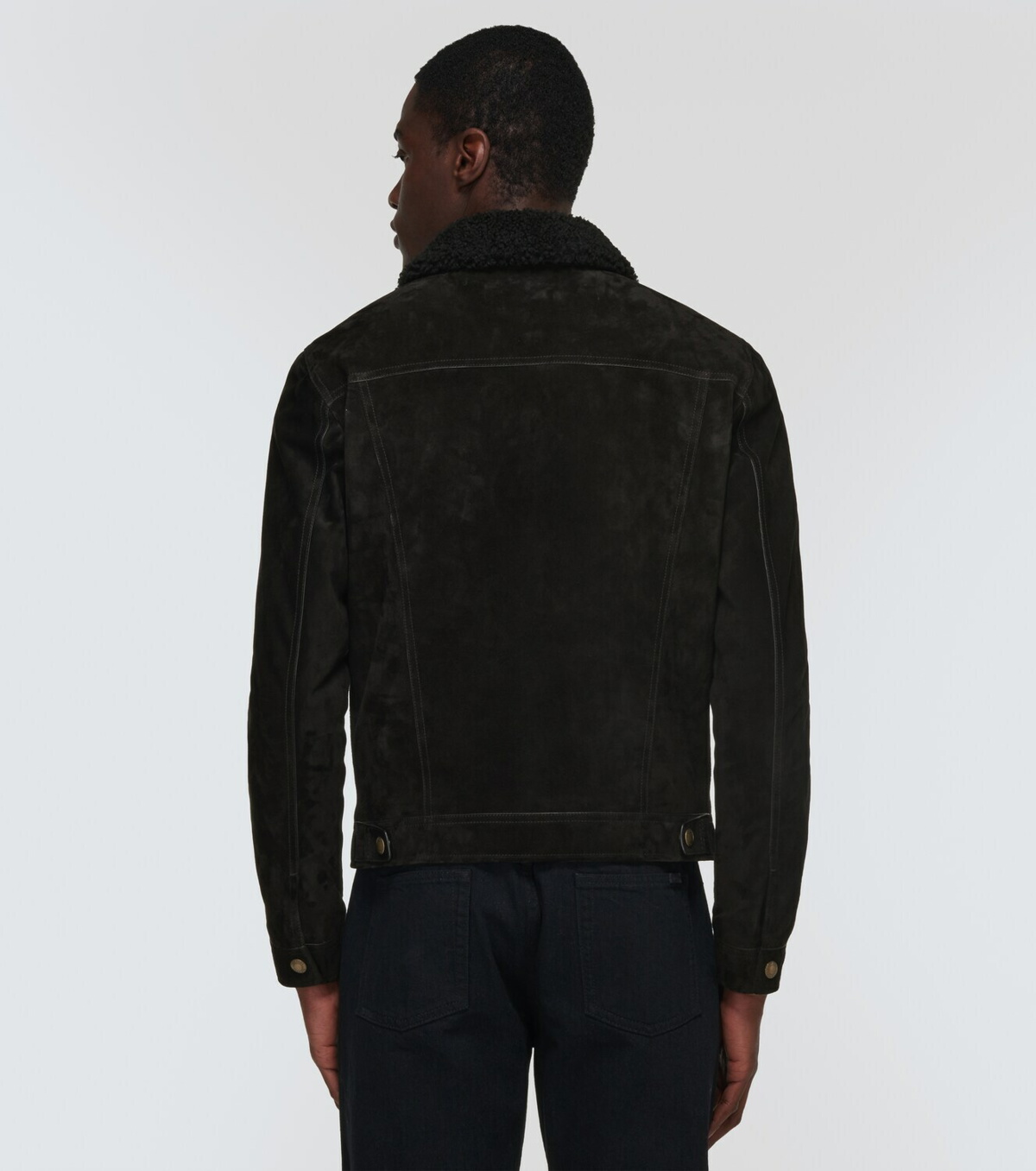 Tom Ford Shearling-trimmed suede jacket TOM FORD