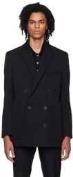 Balmain Black Double-Breasted Blazer