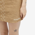 Marine Serre Women's Moon Jacquard Twill Mini Dress in Beige