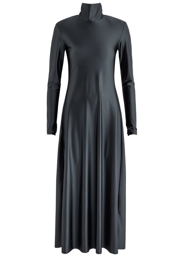 Photo: Day Birger ET Mikkelsen Shari Satin Stretch-jersey Midi Dress Black