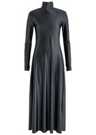 Day Birger ET Mikkelsen Shari Satin Stretch-jersey Midi Dress Black