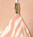 Heidi Klein Cape Town zebra-print bikini top