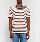 Sunspel - Striped Cotton-Jersey T-Shirt - Men - Burgundy