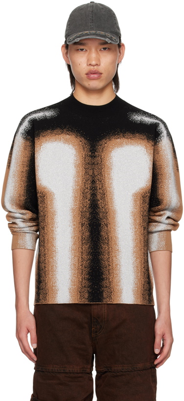 Photo: Y/Project Black & Brown Gradient Sweater