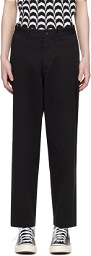 Fred Perry Black Straight Leg Trousers