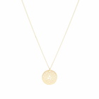 A.P.C. Men's Eloi Perforated Logo Necklace in Gold 
