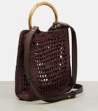 Chloé Summer Banana Mini raffia crossbody bag