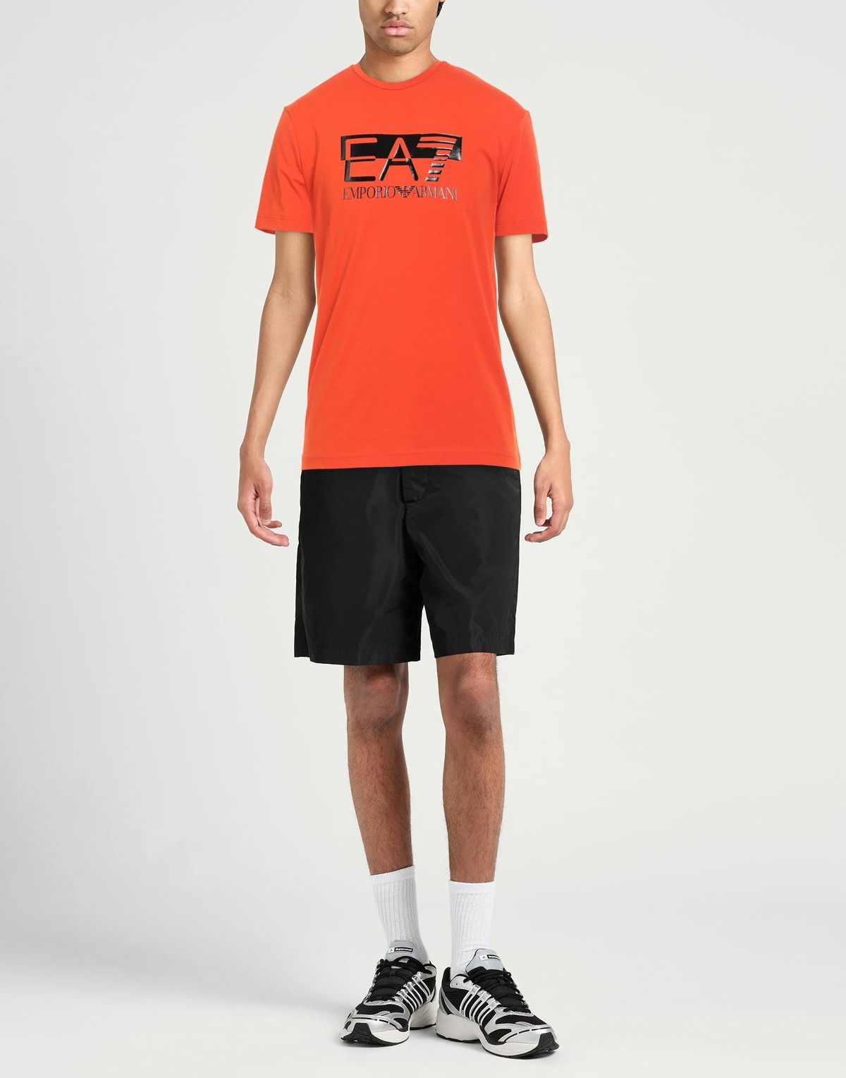Ea7 Mens T-shirt in Orange
