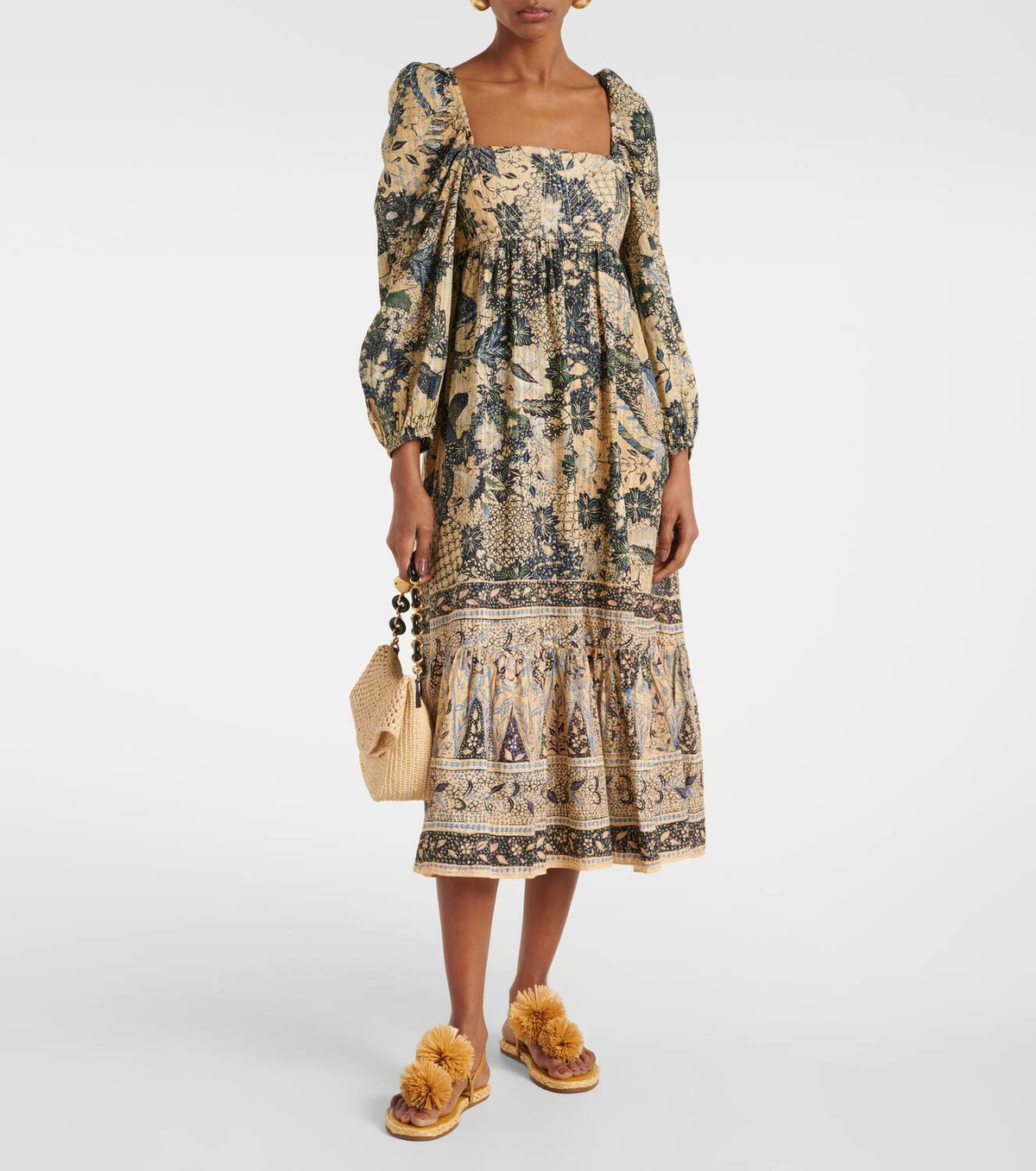 Ulla Johnson Appliqué leather espadrille sandals