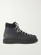 Diemme - Roccia Vet Rubber-Trimmed Leather Hiking Boots - Black