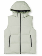 Herno Laminar - Quilted GORE-TEX™ WINDSTOPPER Hooded Down Gilet - Neutrals