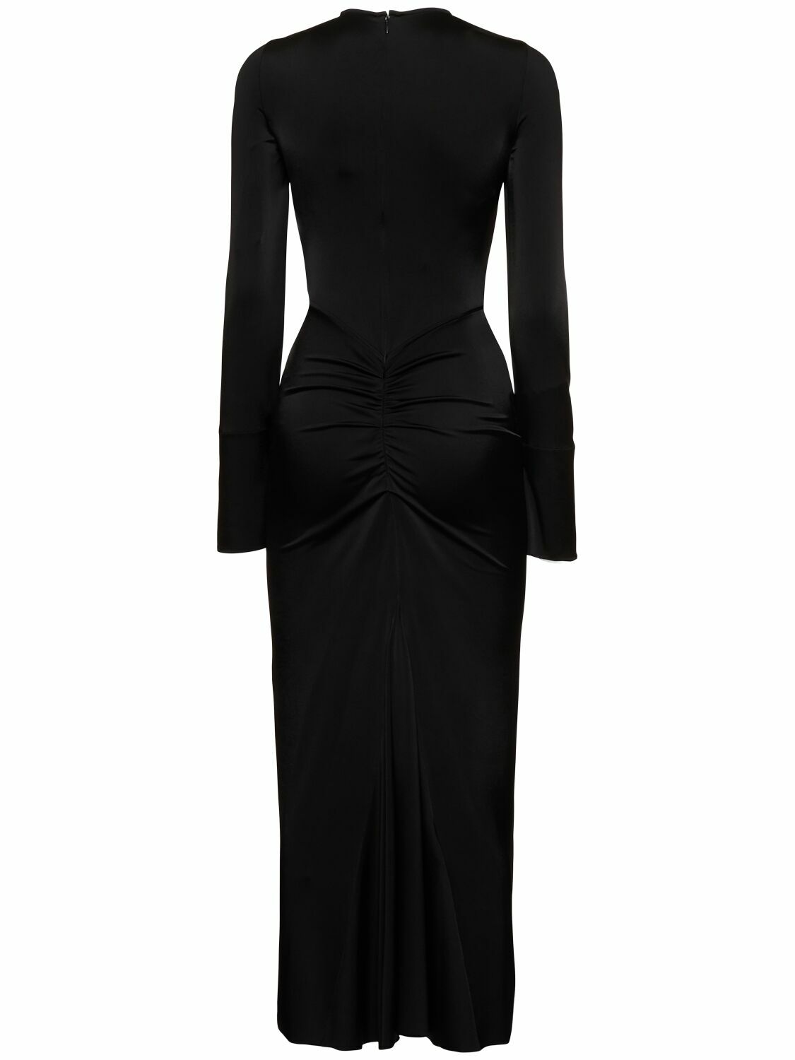 jersey pleated midi dress Women's Oversized A-Line Casual Jersey Knit Dress Burgundy / 3XLarge main image 1