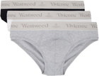 Vivienne Westwood Three-Pack Multicolor Slip Band Briefs