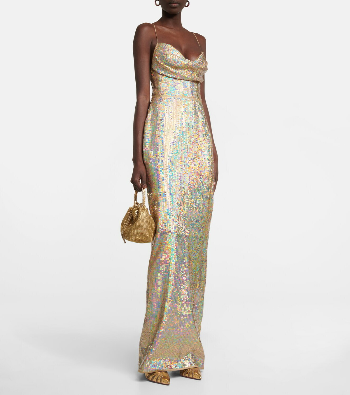 Rasario Sequin-embellished gown Rasario