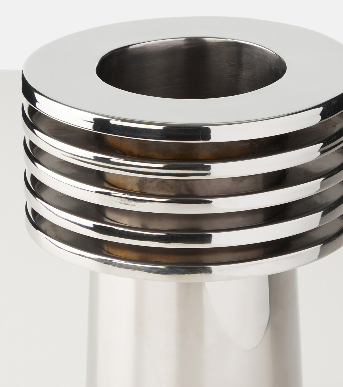 Louise Roe Fountain 03 stainless steel vase
